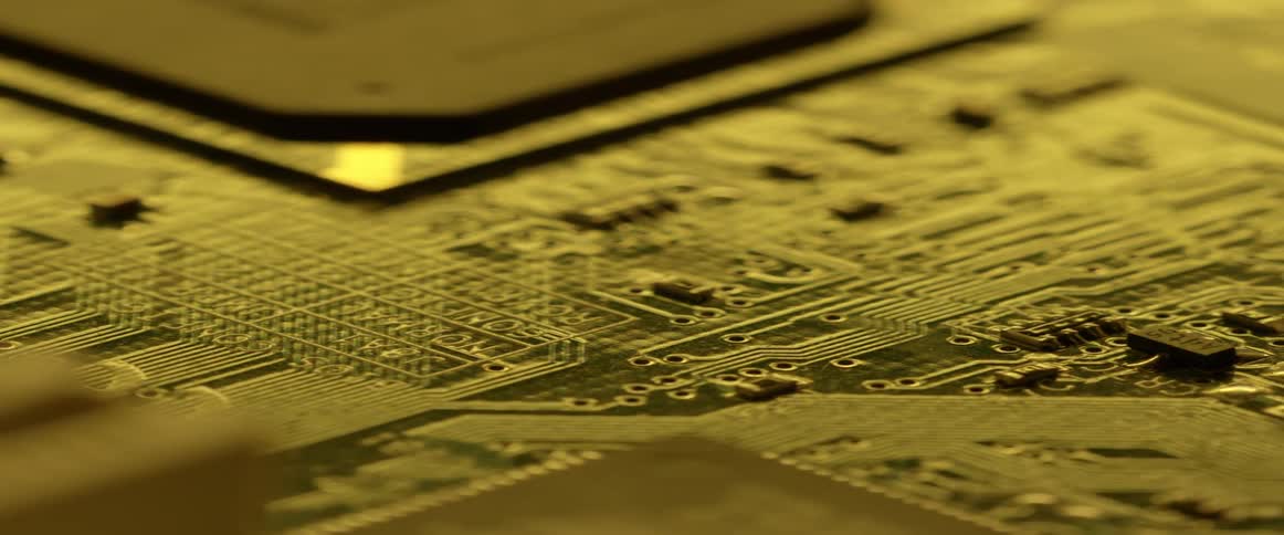 A close up of the inside of a computer is displayed