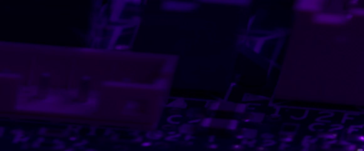 The circuits on a circuit board move by