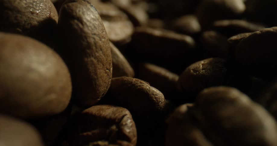 Coffee beans in a warehouse