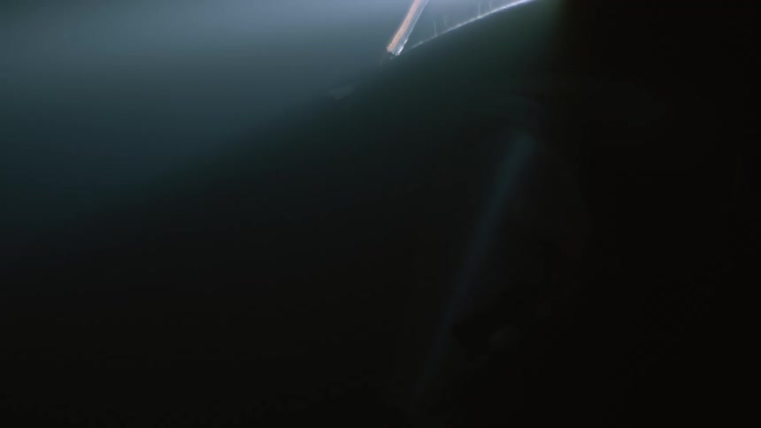 The light shines in the dark area