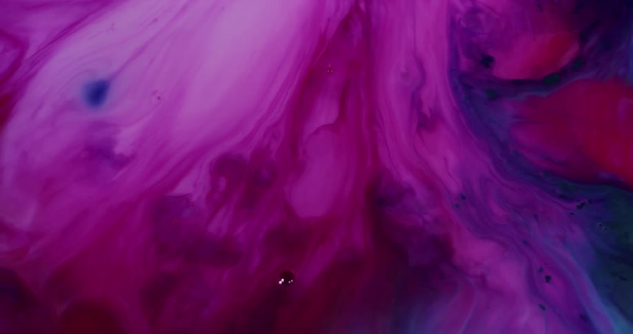 Colorful ink waves on water