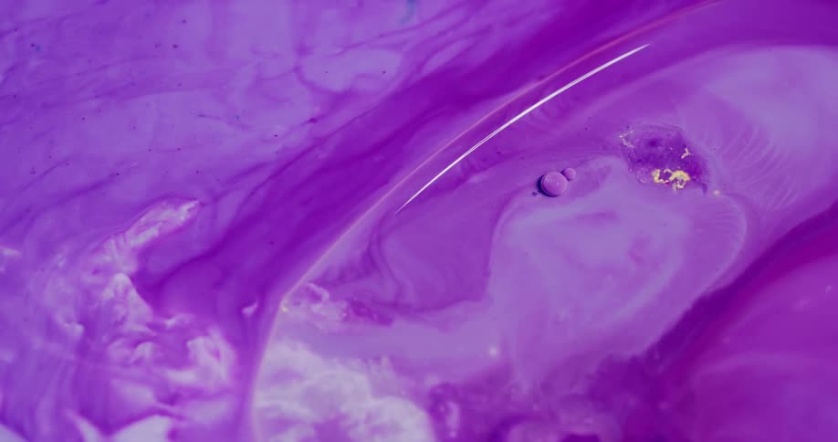 Purple dye mixes with white