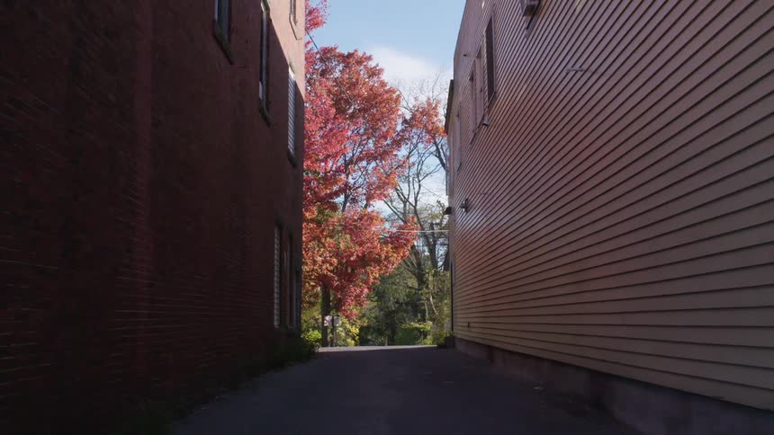 View of an alley in the street