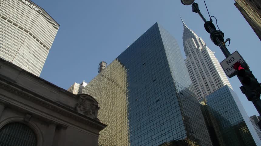 Office buildings in a downtown area