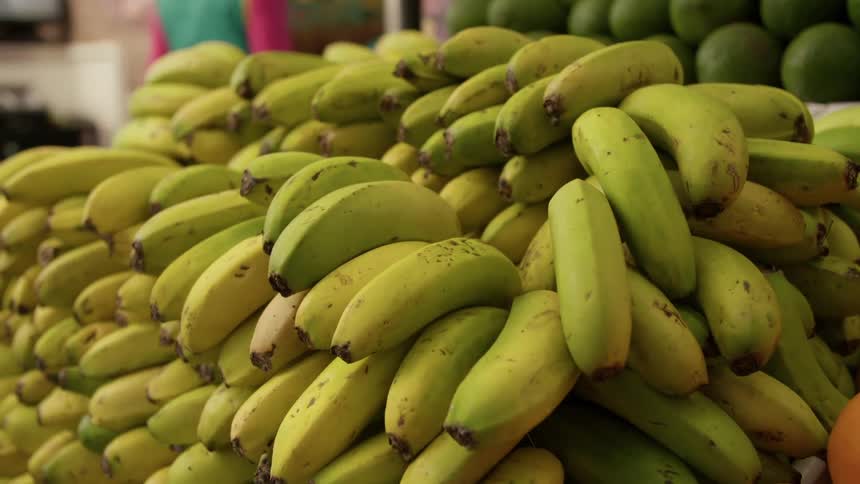 Bananas at an outdoor market