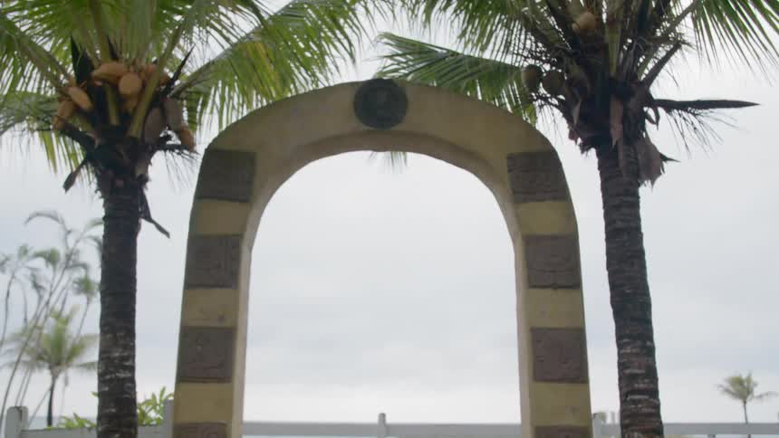 A view of the beach is displayed