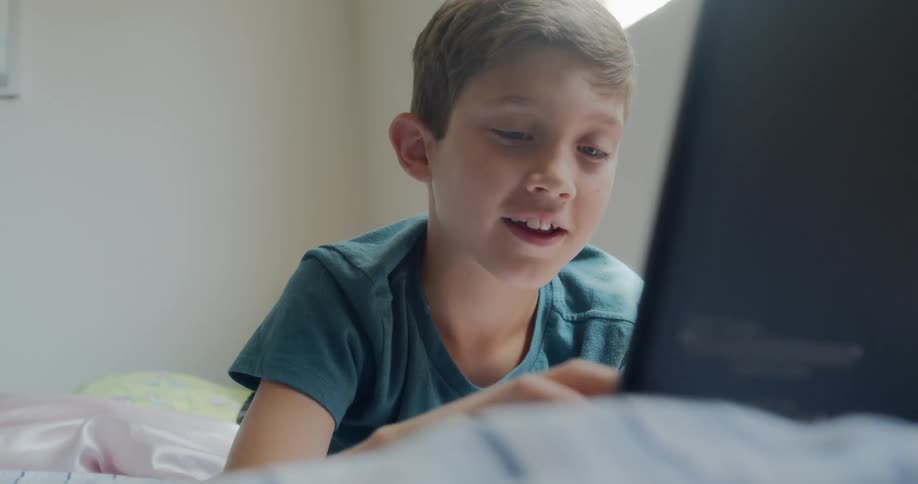 A child using a computer