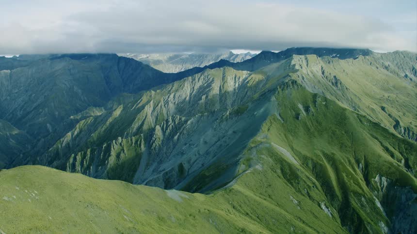 Peaks and valleys in a mountain range