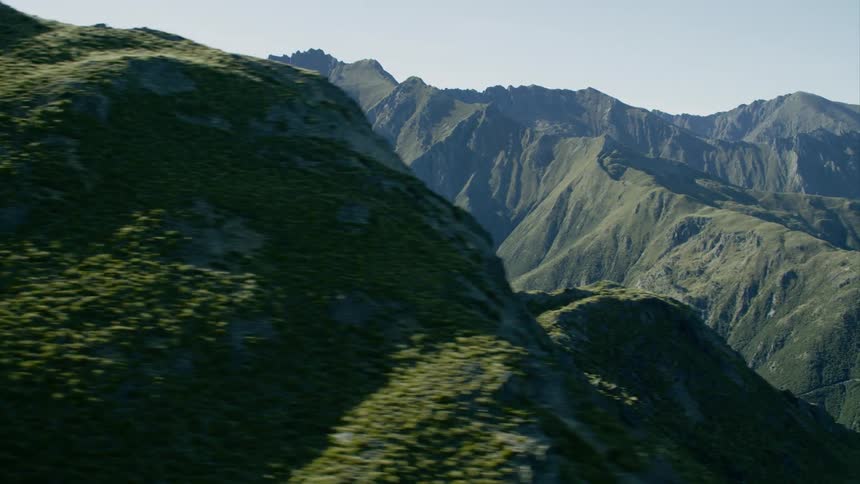 Peaks and valleys in a mountain range
