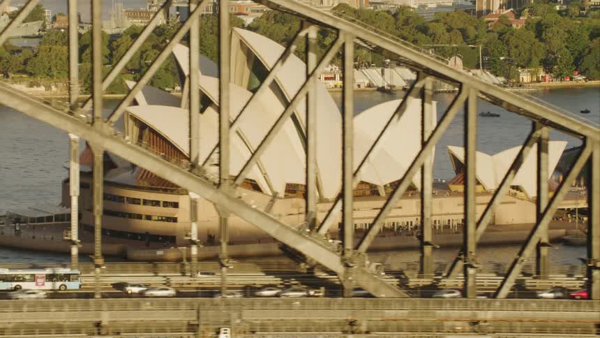 Sydney opera house and sydney harbour bridge