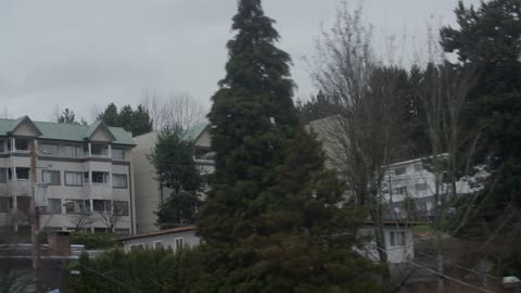 Apartment complex on a cloudy day
