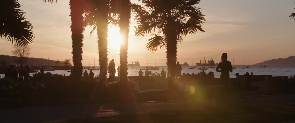 People relax at the beach