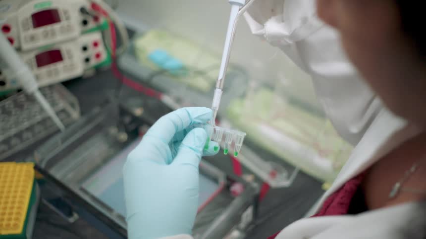 The lab technician uses the tools