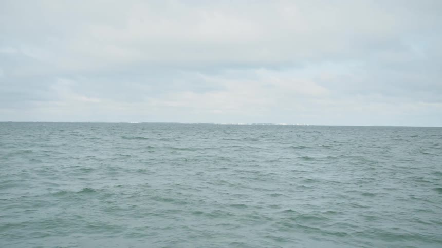 View of the open sea