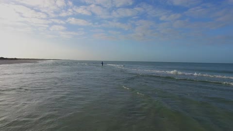 A scenery at the beach coastal