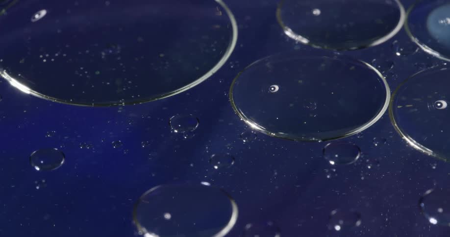 Blue white and gray colors that look like bubbles in liquid