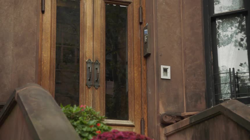 The door to a home