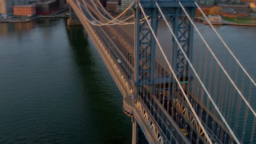 Cars driving across a bridge