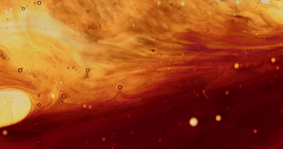 The bubbles move along the liquid