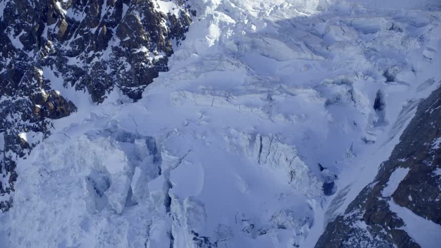 A snow covered mountain