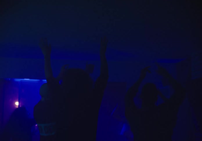 A group of people dancing