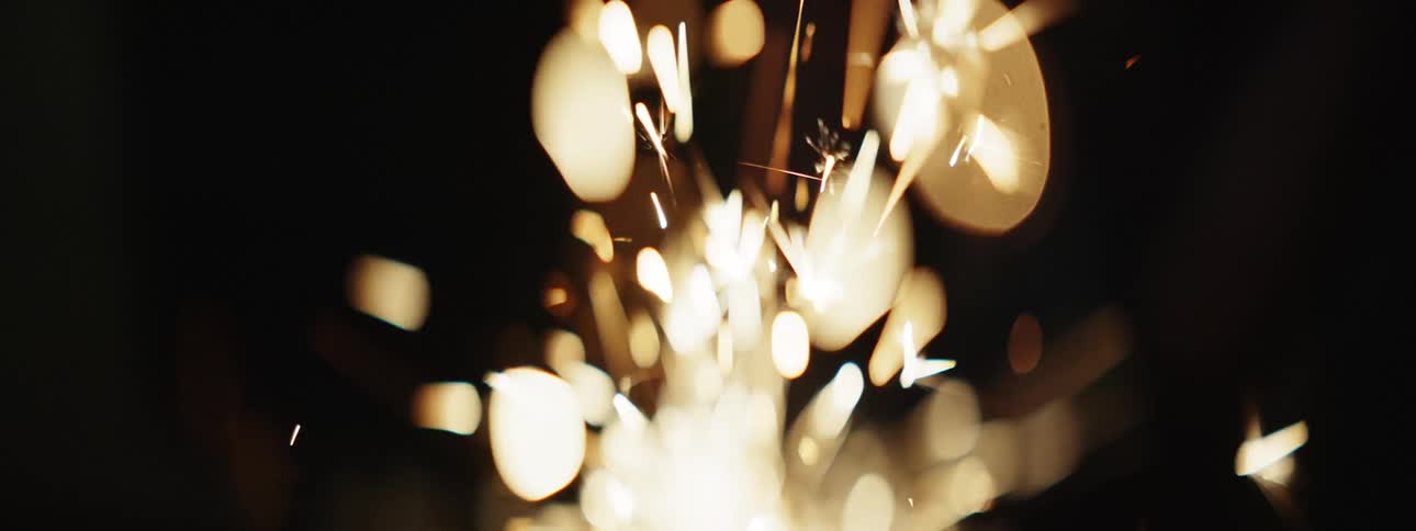 Bright lights are flashing