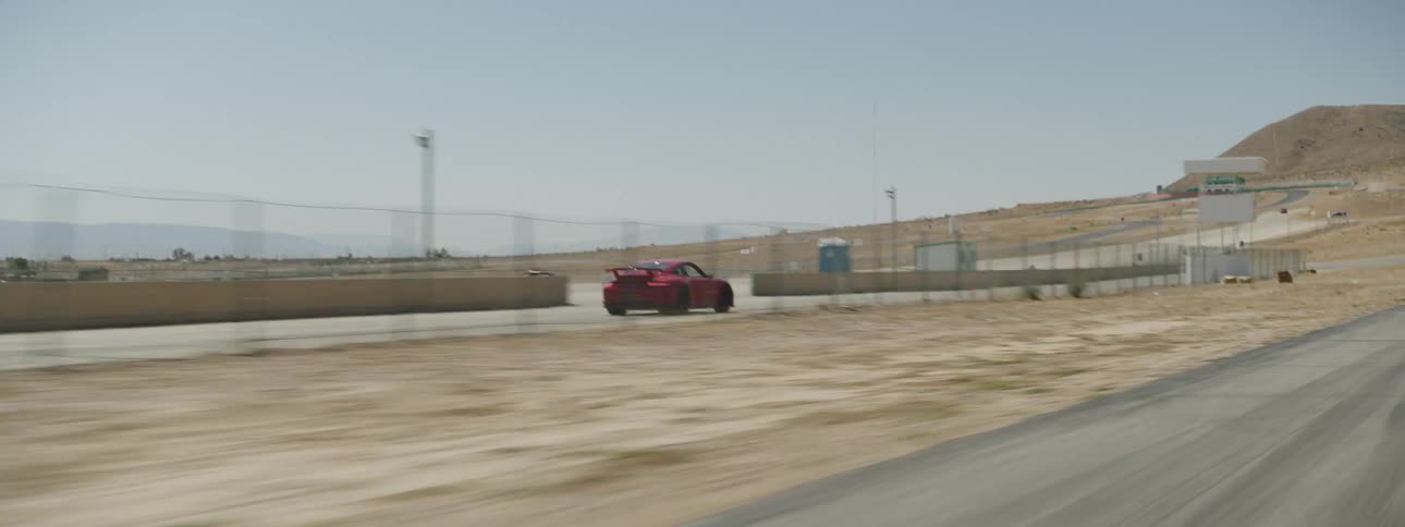 A person is driving a race car