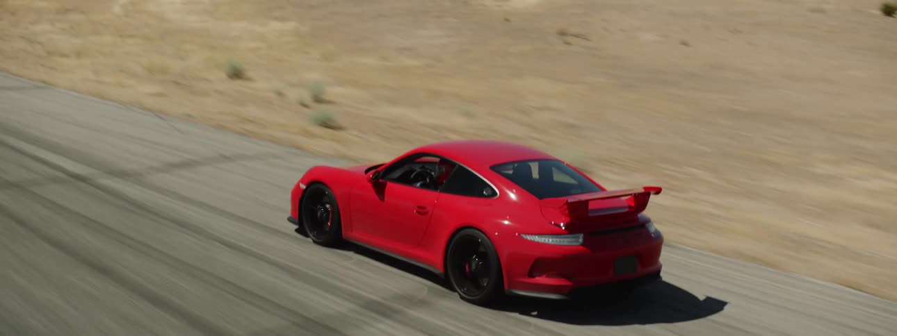 A person racing a car