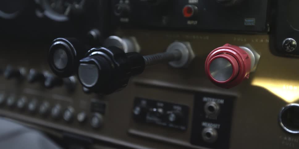 Close up of a piece of equipment with buttons and switches