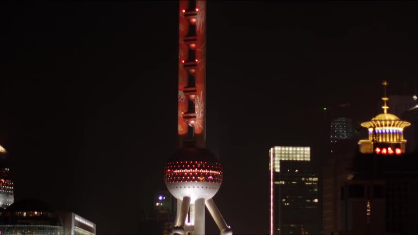 A large tower sits on the water way