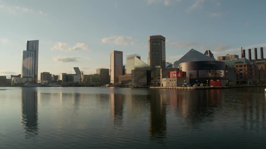 Buildings in a city on the waterfront