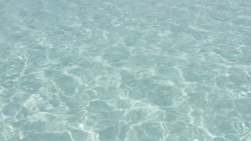 Rippling clear turquoise water