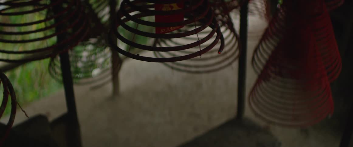 Decorative pieces hanging outside