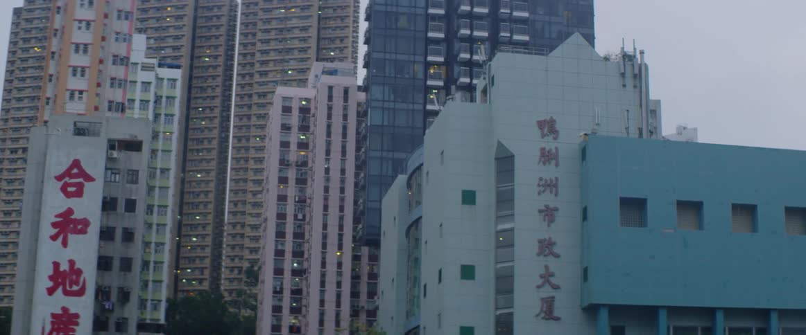 Tall buildings and skyscrapers in a metropolis in asia