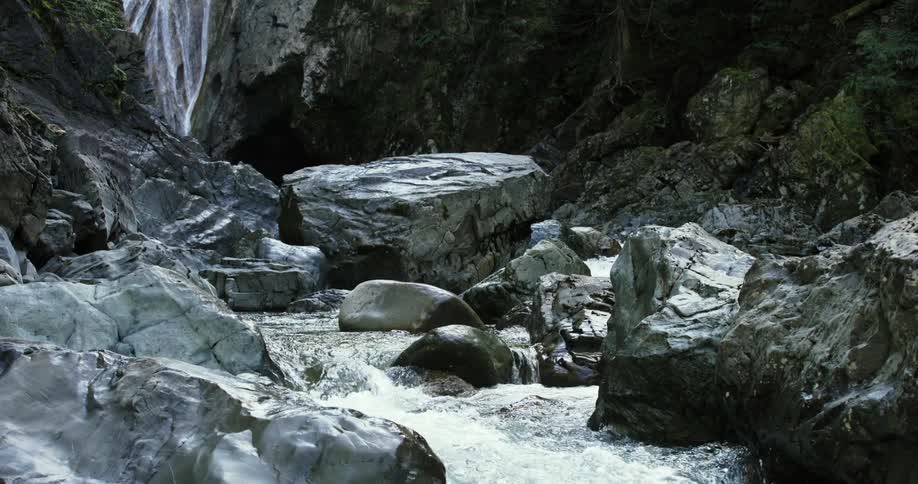 A river flowing over rocks