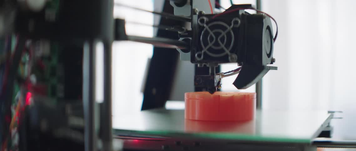Time lapse of a 3d printer