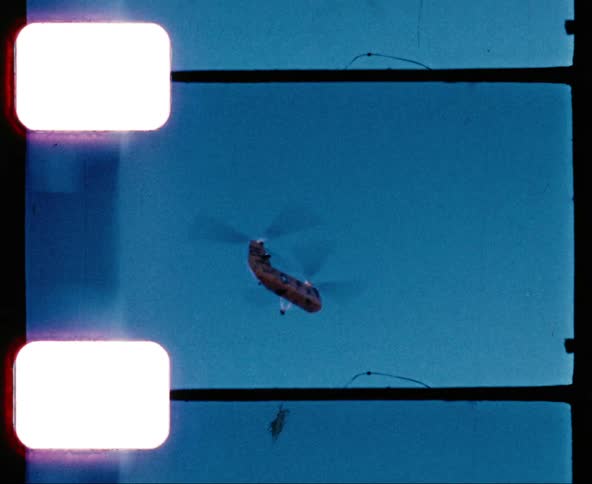 A helicopter flying in the sky