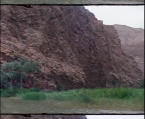 Film footage of a mountain