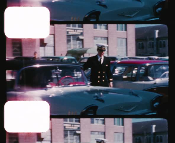 The man walks away from his car