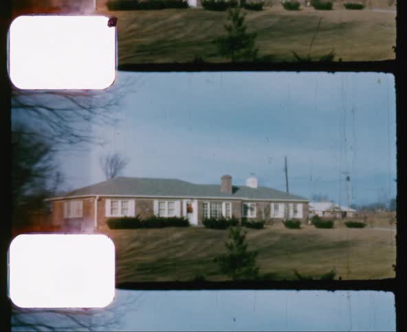 A house with a yard in the suburbs