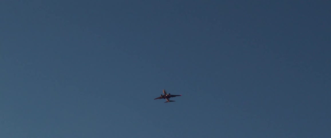 An airplane flying in the sky