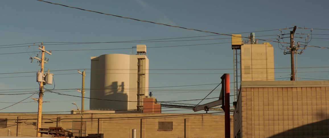 The outside of a factory