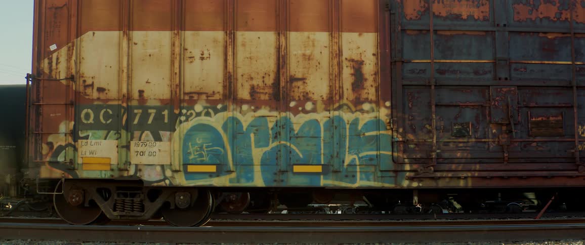 A train sitting on the tracks