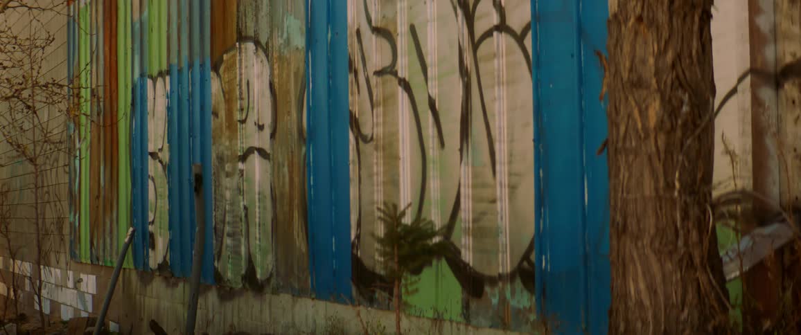 Graffiti on a wall in a city
