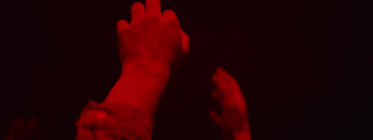 The arms of a person dancing