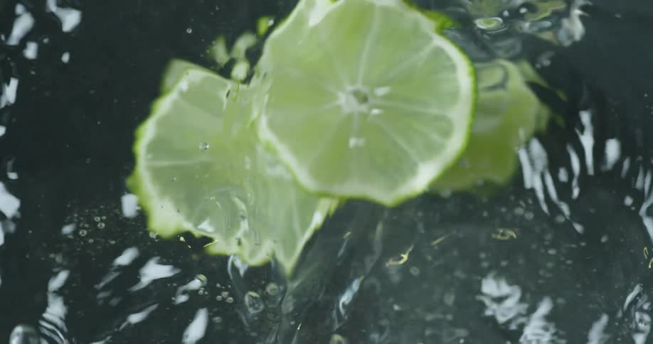 Lemons are being put in water