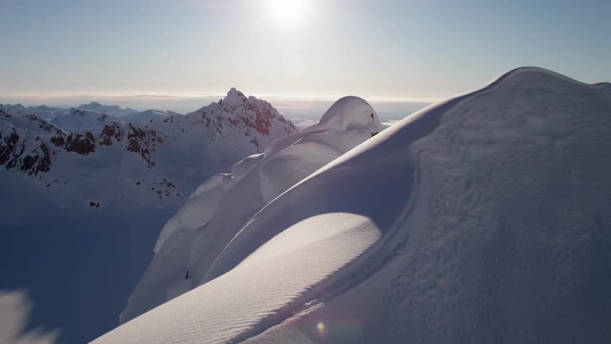 Snow covered mountains