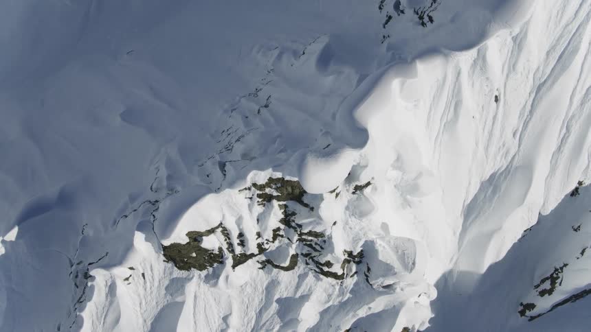 A snow covered mountain