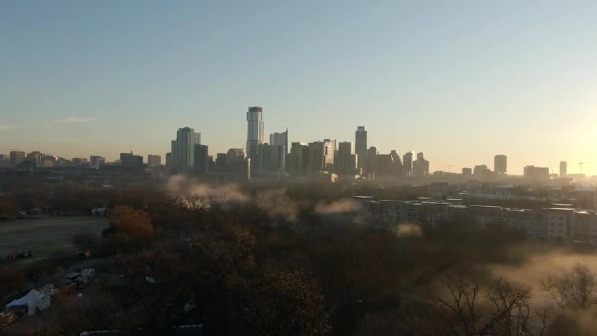 High rises in a city skyline