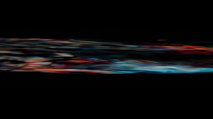 Colors and broken images stream by at high speed